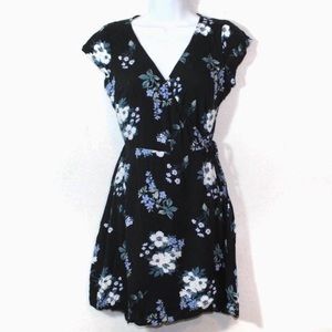 Hollister floral wrap dress